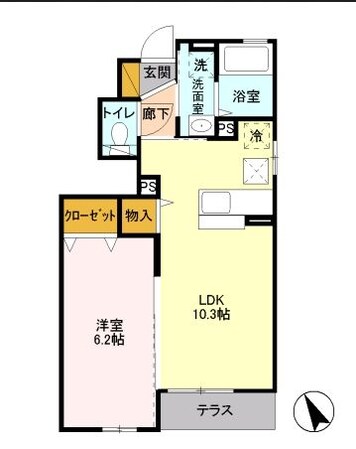 シャンティの物件間取画像